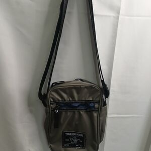 True Religion Olive and Blue Men’s Messenger Bag